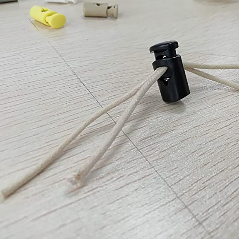 50 tk. nööriga nöörilukud klambriotsad ümmargused pallikujulised pagasipaelad stopper Lükand plastikust õmblusaed Kodu juhtmelukud 스토퍼