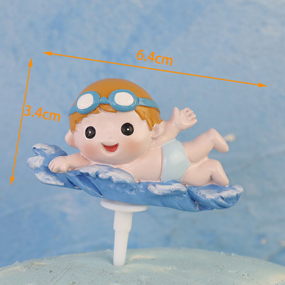 Tengeri óceán témájú születésnapi bálna tortafeltétek Dekorációk sellőparti babaváróhoz Gyerek születésnapi tortadíszek