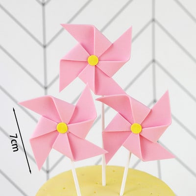 Rózsaszín lányok születésnapi parti dekoráció hercegnő torta teteje kastély léggömbök felhő cukorka szivárvány papír kártya sütéshez desszert kellékek