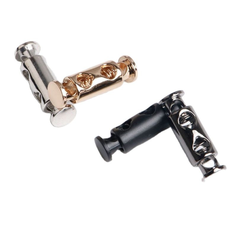 10 tk metallist kahe auguga pea vedru pandla nööri lukk elastne reguleerimine pandlad pingutamine kinnitusdetailid lukud õmblustööriistad