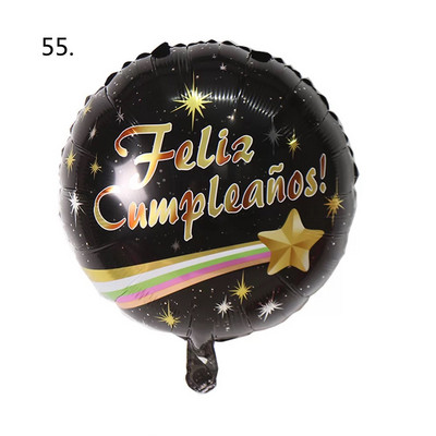 10 tk 18 tolli Sünnipäevateema Fooliumist õhupallid heelium Ümmargune õhupall Täiskasvanutele Palju õnne sünnipäevapeo kaunistamiseks Lastele beebi dušipallid