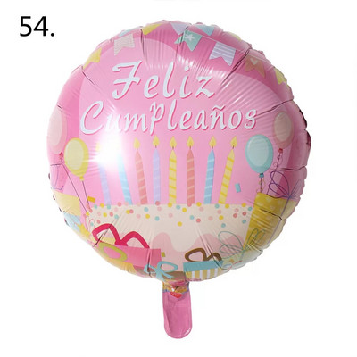 10 tk 18 tolli Sünnipäevateema Fooliumist õhupallid heelium Ümmargune õhupall Täiskasvanutele Palju õnne sünnipäevapeo kaunistamiseks Lastele beebi dušipallid