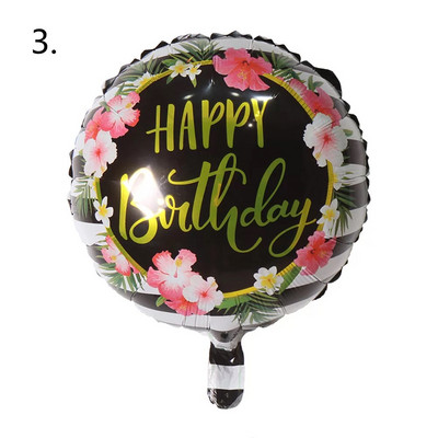 10 tk 18 tolli Sünnipäevateema Fooliumist õhupallid heelium Ümmargune õhupall Täiskasvanutele Palju õnne sünnipäevapeo kaunistamiseks Lastele beebi dušipallid