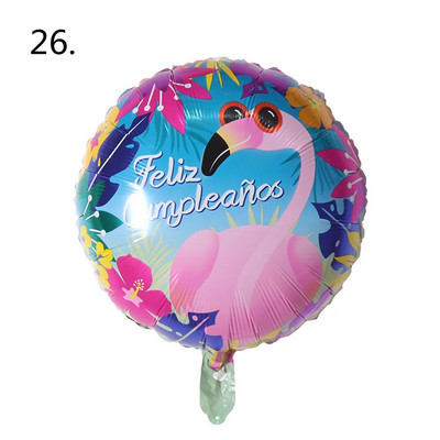 10 tk 18 tolli Sünnipäevateema Fooliumist õhupallid heelium Ümmargune õhupall Täiskasvanutele Palju õnne sünnipäevapeo kaunistamiseks Lastele beebi dušipallid