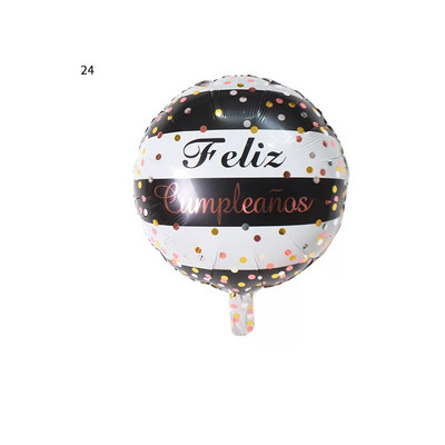 10 tk 18 tolli Sünnipäevateema Fooliumist õhupallid heelium Ümmargune õhupall Täiskasvanutele Palju õnne sünnipäevapeo kaunistamiseks Lastele beebi dušipallid