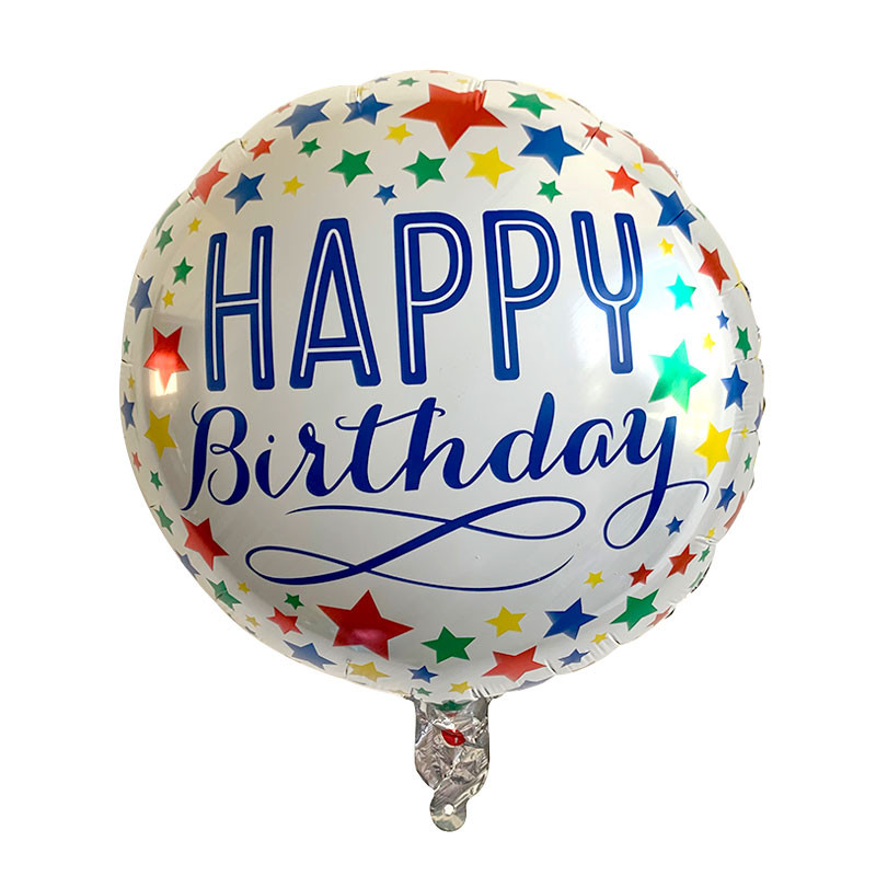 10 tk 18 tolli Sünnipäevateema Fooliumist õhupallid heelium Ümmargune õhupall Täiskasvanutele Palju õnne sünnipäevapeo kaunistamiseks Lastele beebi dušipallid