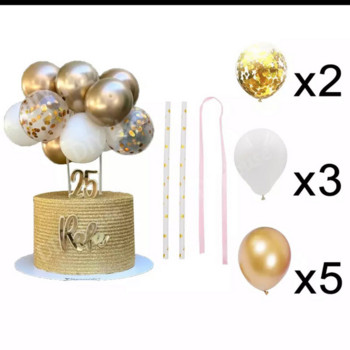 10 бр. 5-инчови метални балонни топчета за торти с форма на облак Конфети балони за рожден ден Baby Shower Сватбени партита Декорации за дома Консумативи