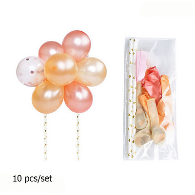 10gab 5 collu metāla balonu kūkas augšdaļas mākoņa formas konfeti baloni dzimšanas dienas bērnu dušai kāzu ballīšu dekorēšanai mājas piederumi