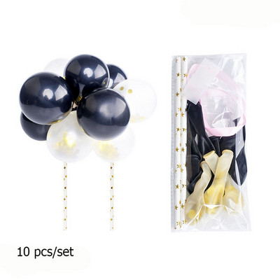 10gab 5 collu metāla balonu kūkas augšdaļas mākoņa formas konfeti baloni dzimšanas dienas bērnu dušai kāzu ballīšu dekorēšanai mājas piederumi