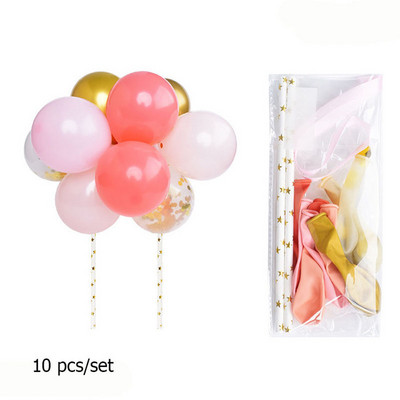 10gab 5 collu metāla balonu kūkas augšdaļas mākoņa formas konfeti baloni dzimšanas dienas bērnu dušai kāzu ballīšu dekorēšanai mājas piederumi