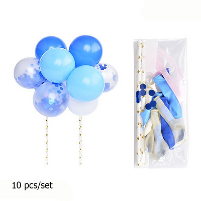 10gab 5 collu metāla balonu kūkas augšdaļas mākoņa formas konfeti baloni dzimšanas dienas bērnu dušai kāzu ballīšu dekorēšanai mājas piederumi