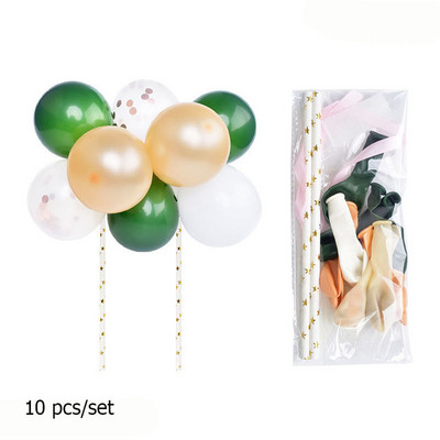 10gab 5 collu metāla balonu kūkas augšdaļas mākoņa formas konfeti baloni dzimšanas dienas bērnu dušai kāzu ballīšu dekorēšanai mājas piederumi
