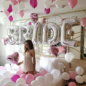 5 τμχ Rose Gold Letter Bride Foil Balloons Διακοσμήσεις γάμου για ενήλικες Βαλεντίνου Πάρτι Bride i Love you Bachelor Supplies