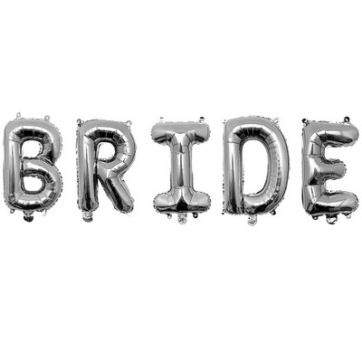 5 db Rózsa arany betűs menyasszonyi fólia lufi Felnőtt esküvői dekoráció Valentin-napi parti menyasszony Szeretlek Legénykellékek