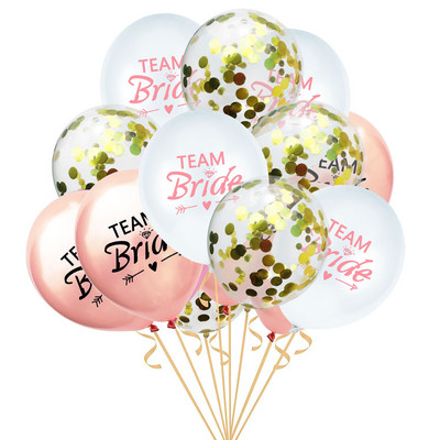 15db Csapatmenyasszony Latex lufi Leánybúcsú Menyasszonyi zuhany Légballon Dekoráció Esküvői eljegyzési kellékek