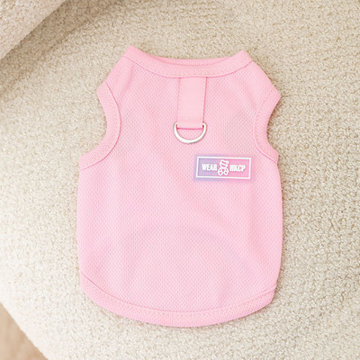 Macaron Color Koerariided Tractable Kutsika Vest Suvine Õhuke Stiil Kahe jalaga Riietus Lemmiklooma ühevärviline Suspender Pehme Pullover