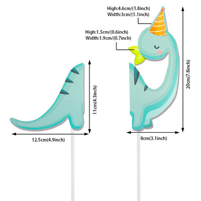 Dinozauru tēmas kūkas virsma Džungļu safari Dino ballīšu kūkas dekorēšana Bērnu zēnu dzimšanas dienas ballīšu dekorēšana Bērnu dušas piederumi