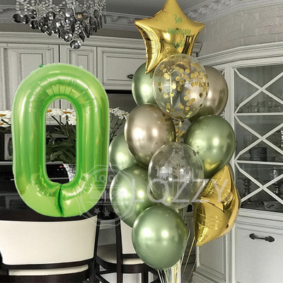 12 bucăți baloane pentru ziua de naștere pentru băiat cu balon numeric violet de 40 inch 3/3 a treia decorație pentru petrecerea de aniversare aniversarea copiilor 9/1/3 ani