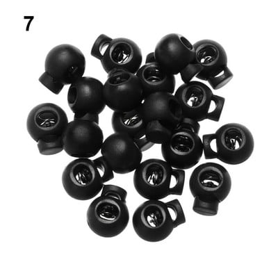 50/100 de bucăți multicolore, 6 mm, orificiu, dop din plastic, cablu de blocare, fasole, clemă de comutare pentru îmbrăcăminte șiretul pantofilor, accesorii pentru îmbrăcăminte sportivă