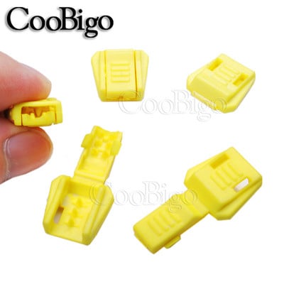 12 buc. Capetele cablului Clip din plastic colorat pentru fermoar trage cu șnur rucsac Paracord șiret pentru îmbrăcăminte sportivă frânghie accesorii bricolaj