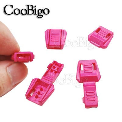 12 buc. Capetele cablului Clip din plastic colorat pentru fermoar trage cu șnur rucsac Paracord șiret pentru îmbrăcăminte sportivă frânghie accesorii bricolaj