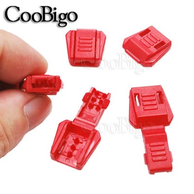 12 buc. Capetele cablului Clip din plastic colorat pentru fermoar trage cu șnur rucsac Paracord șiret pentru îmbrăcăminte sportivă frânghie accesorii bricolaj