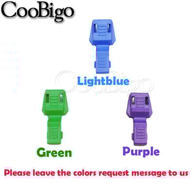 12 buc. Capetele cablului Clip din plastic colorat pentru fermoar trage cu șnur rucsac Paracord șiret pentru îmbrăcăminte sportivă frânghie accesorii bricolaj