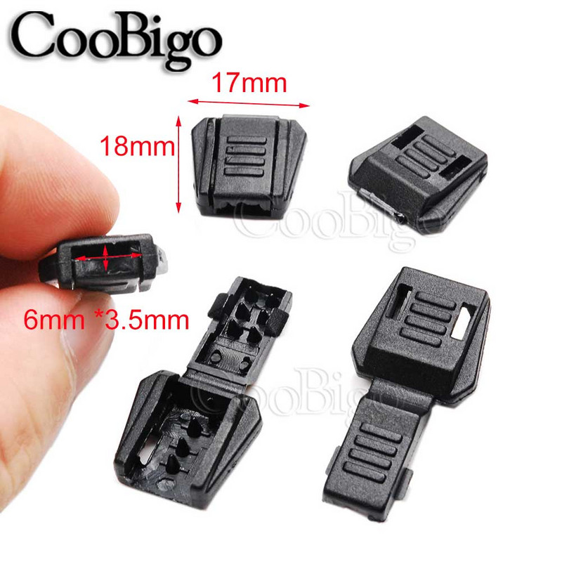 12 buc. Capetele cablului Clip din plastic colorat pentru fermoar trage cu șnur rucsac Paracord șiret pentru îmbrăcăminte sportivă frânghie accesorii bricolaj