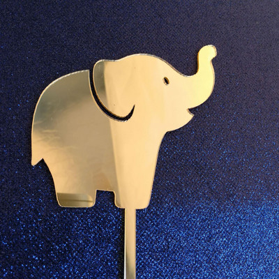Új, fekete pók témájú születésnapi tortafedő arany akril elefánt, állati tortafedő Halloween party tortadíszek kellékek