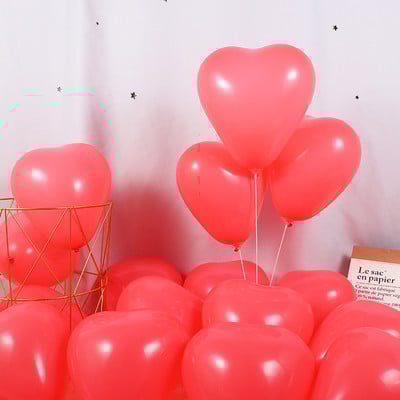 10/20db 10 hüvelykes piros macaronok szív alakú latex léggömb születésnapi parti dekorációk esküvői dekorációk gyerekeknek zuhanygömbök