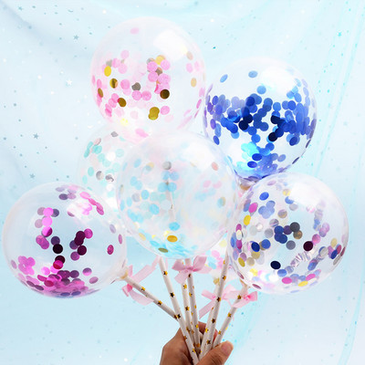 5 inch Confetti Baloane Topperuri pentru Tort Mini Baloane din Latex Decoruri pentru Tort Baby Shower Ziua de Naștere Articole pentru Decorare Nunta