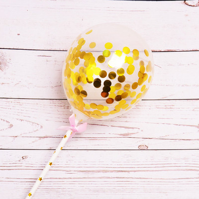 5 collu konfeti balonu kūku virsmateriāli Zelta mini lateksa baloni kūku dekori bērnu duša dzimšanas dienas ballītes kāzu dekorēšanas piederumi