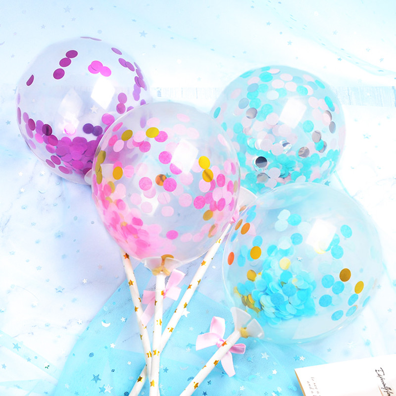 5 collu konfeti balonu kūku virsmateriāli Zelta mini lateksa baloni kūku dekori bērnu duša dzimšanas dienas ballītes kāzu dekorēšanas piederumi