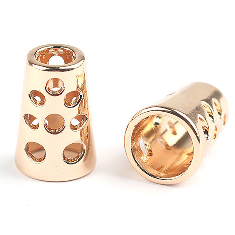 10db Fém végzáró zsinórok Kötélvégek Zárak Zsinór klipek Rögzítő Ruha húzózsinórokhoz Barkács kiegészítők концевики для шнуров