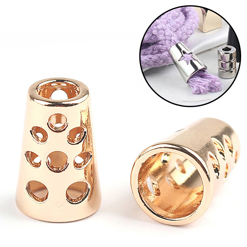 10db Fém végzáró zsinórok Kötélvégek Zárak Zsinór klipek Rögzítő Ruha húzózsinórokhoz Barkács kiegészítők концевики для шнуров