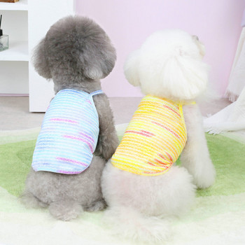 2023 Νέα ρούχα για κατοικίδια, καλοκαιρινά δροσερά, άνετα γιλέκα σκυλιών Ρούχα με κρεμάστρα για κουτάβι Teddy Fashion ρούχα με δύο πόδια XS-XL