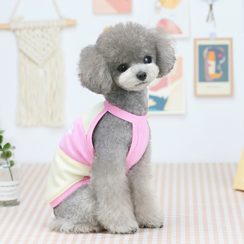 Rajzfilmmintás Kisállat Jumpsuit Nyári Kisállat Mellény Lélegző Ujjatlan pólók Ruhák Kis és Közepes Kutyák Macskák Chihuahua ing