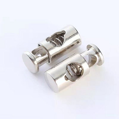 10db húzózsinór kötélütköző egylyukú ötvözet rugós csat zsinór zár klip csere kapucnis kapucnis barkács kézzel készített varrás kiegészítők