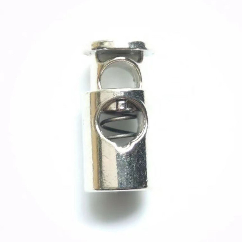 10db húzózsinór kötélütköző egylyukú ötvözet rugós csat zsinór zár klip csere kapucnis kapucnis barkács kézzel készített varrás kiegészítők