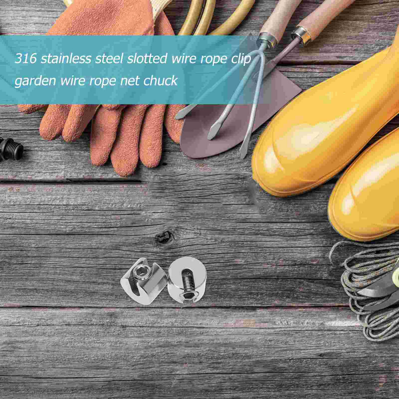 2 vnt Vielinio lyno tvirtinimo detalės Vielos įrankis Lynas Virvės spaustukas Vielos lynas Praktinis kabelis Patvari tvirtinimo viela