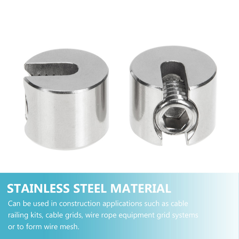 2 vnt Vielinio lyno tvirtinimo detalės Vielos įrankis Lynas Virvės spaustukas Vielos lynas Praktinis kabelis Patvari tvirtinimo viela