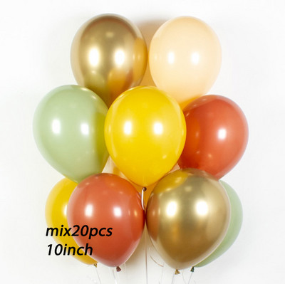 20db króm fém arany ezüst léggömb konfetti szett szülinapi parti dekoráció felnőtt gyerekeknek hélium globos léggömbök esküvői dekoráció