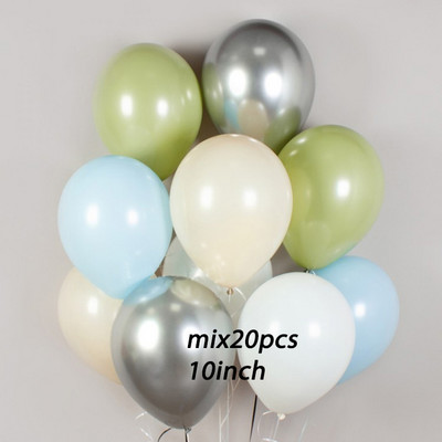 20db króm fém arany ezüst léggömb konfetti szett szülinapi parti dekoráció felnőtt gyerekeknek hélium globos léggömbök esküvői dekoráció