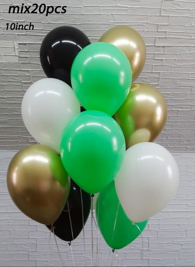 20db króm fém arany ezüst léggömb konfetti szett szülinapi parti dekoráció felnőtt gyerekeknek hélium globos léggömbök esküvői dekoráció