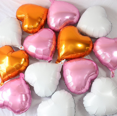 15 db/tétel 18 hüvelykes arany ezüst piros szív szerelem léggömb tiszta színű fólia hélium ballon esküvői születésnapi parti dekorációs kellékekhez
