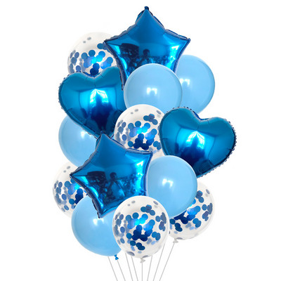 15 db/tétel 18 hüvelykes arany ezüst piros szív szerelem léggömb tiszta színű fólia hélium ballon esküvői születésnapi parti dekorációs kellékekhez