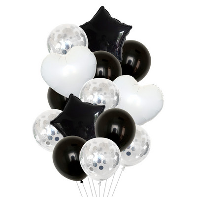 15 db/tétel 18 hüvelykes arany ezüst piros szív szerelem léggömb tiszta színű fólia hélium ballon esküvői születésnapi parti dekorációs kellékekhez