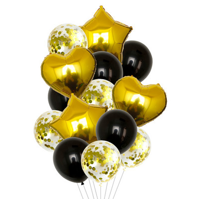 15 db/tétel 18 hüvelykes arany ezüst piros szív szerelem léggömb tiszta színű fólia hélium ballon esküvői születésnapi parti dekorációs kellékekhez