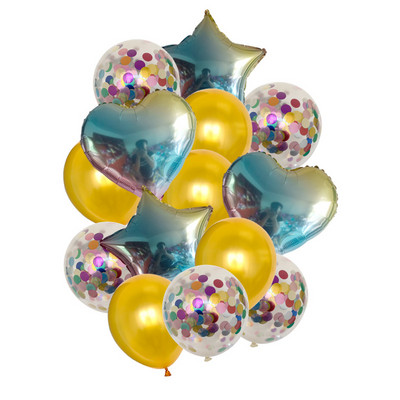 15 db/tétel 18 hüvelykes arany ezüst piros szív szerelem léggömb tiszta színű fólia hélium ballon esküvői születésnapi parti dekorációs kellékekhez