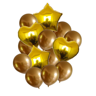 15 db/tétel 18 hüvelykes arany ezüst piros szív szerelem léggömb tiszta színű fólia hélium ballon esküvői születésnapi parti dekorációs kellékekhez